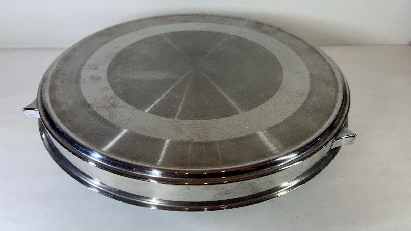 Edelstahl Tortenplatte drehbar ca. 30 cm