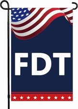 Anti Trump Anti MAGA FDT Donald Trump 86 47 Garden Flag Double Sided Yard Lawn