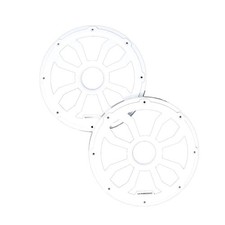 Diamond Audio HXM65FWW 6.5" Speaker Grills Flush Mount White Powder Coated