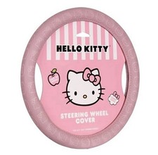 Hello Kitty Pink Car Steering Wheel Cover Universal Fit Standard Wheel 14.5-15in