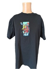 Marvel HUF Wolverine & Deadpool Black Shirt S...