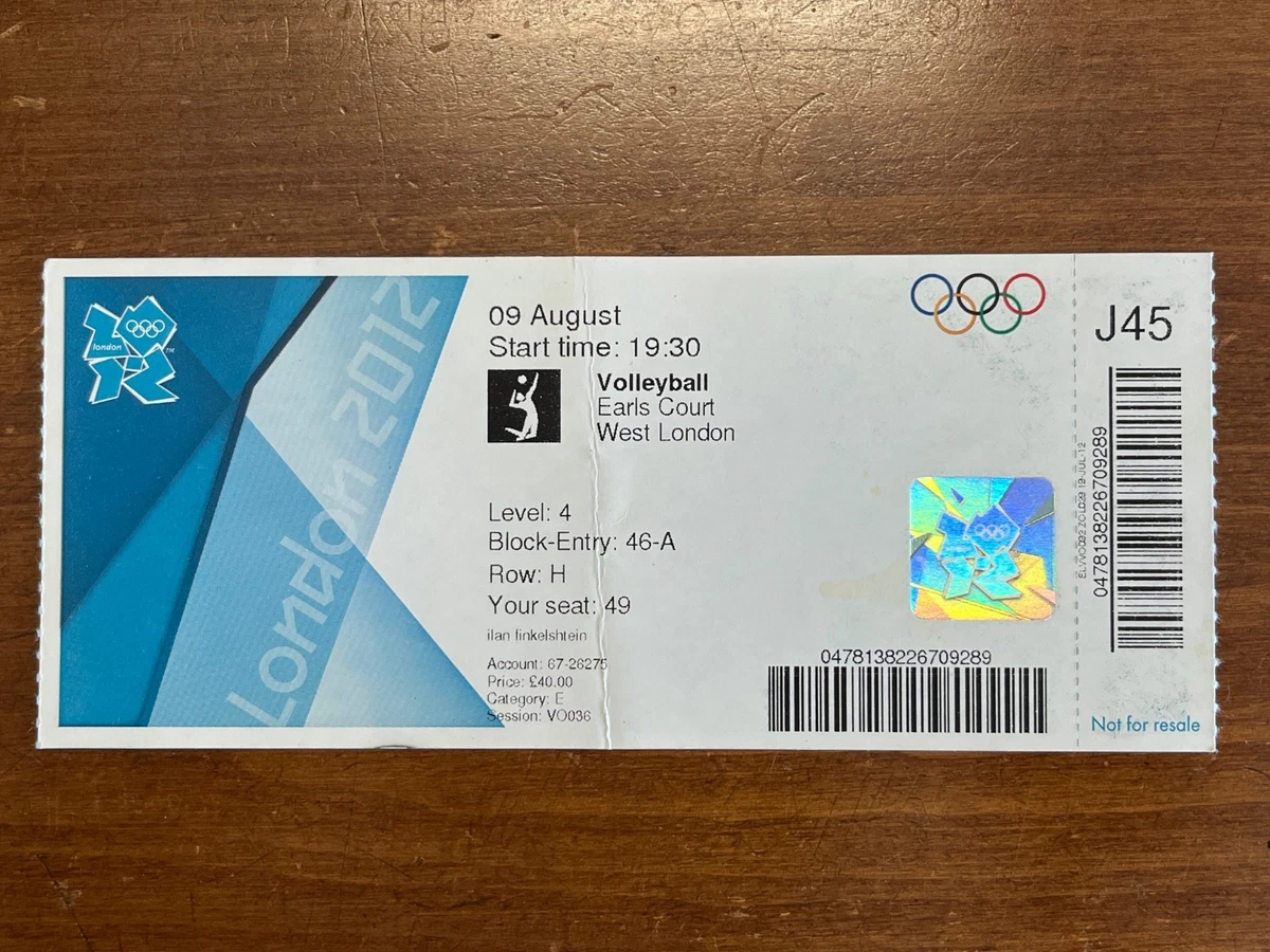 London 2012 Event Olympics Tickets for sale | eBay