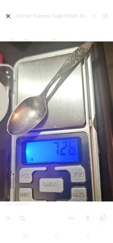 Antique Gorham Sterling Silver Demitasse Spoon Villa Norfolk Pattern 1904 7.3g