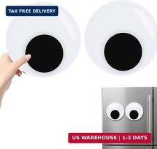 2PCS Giant Googly Eyes with Self-Adhesive, 7 Inch Large Wiggle Googly Eyes, Big