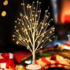 144 LED Birch Tree Light Tabletop Lamp Mini Fairy Light USB/Battery Decor