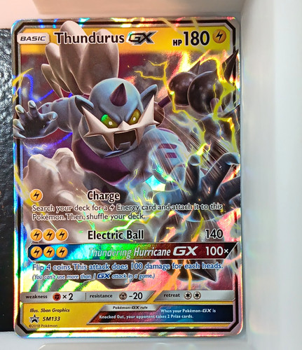 The Pokémon Company Thundurus GX SM133 SM Promo Holo English 180 HP