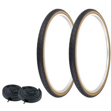 PRO TIRES 700 x 40 Black/Gum W-2101 W/ HEAVYDUTY TUBES 33mm Schrader Valve