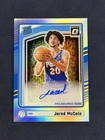 Jared McCain 2024-25 Donruss Optic #313 Holo Rated Rookie Auto