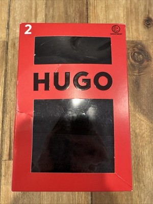 Hugo Boss Women's M Medium Black Cotton Elastane Stretch Twin Pack Bralettes