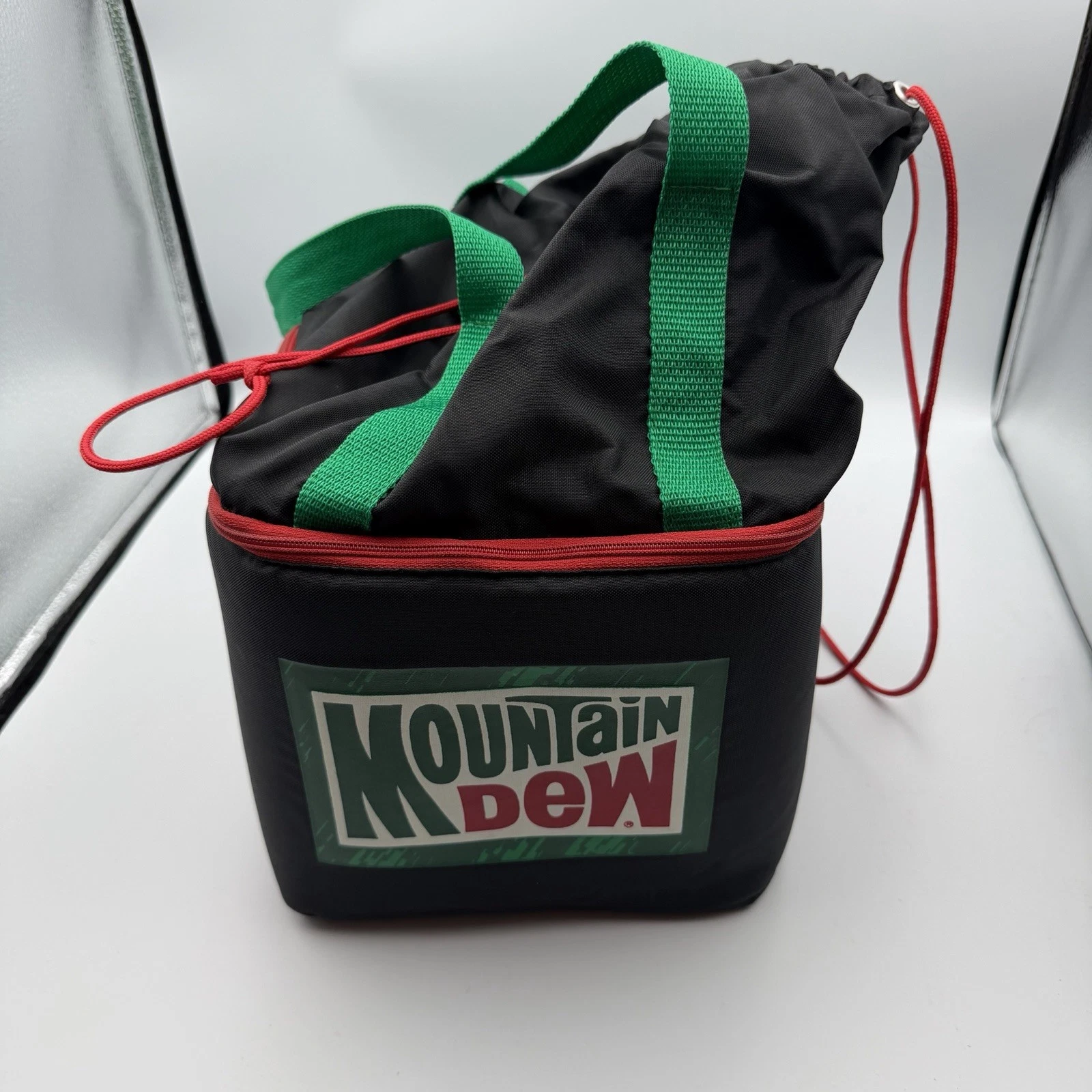 Rare Vintage New Never Used Green Mountain Dew Cooler Bag - 90s Collectible