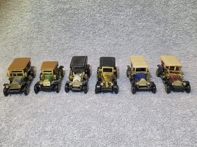 1989 Readers Digest Collector's Set of 6 Classic Car Miniatures w/ Pamphlet