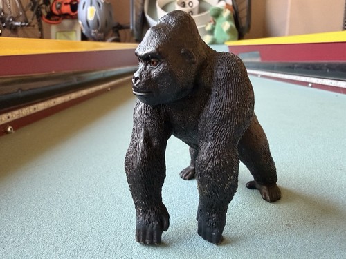 Schleich 2011 MALE GORILLA Figure Silverback Adult Ape Monkey 14661 Retired Toy