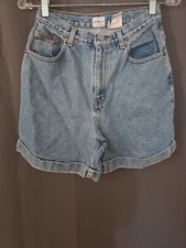 vintage 90s Calvin Klein light wash denim shorts cuffed size 8 Y2K
