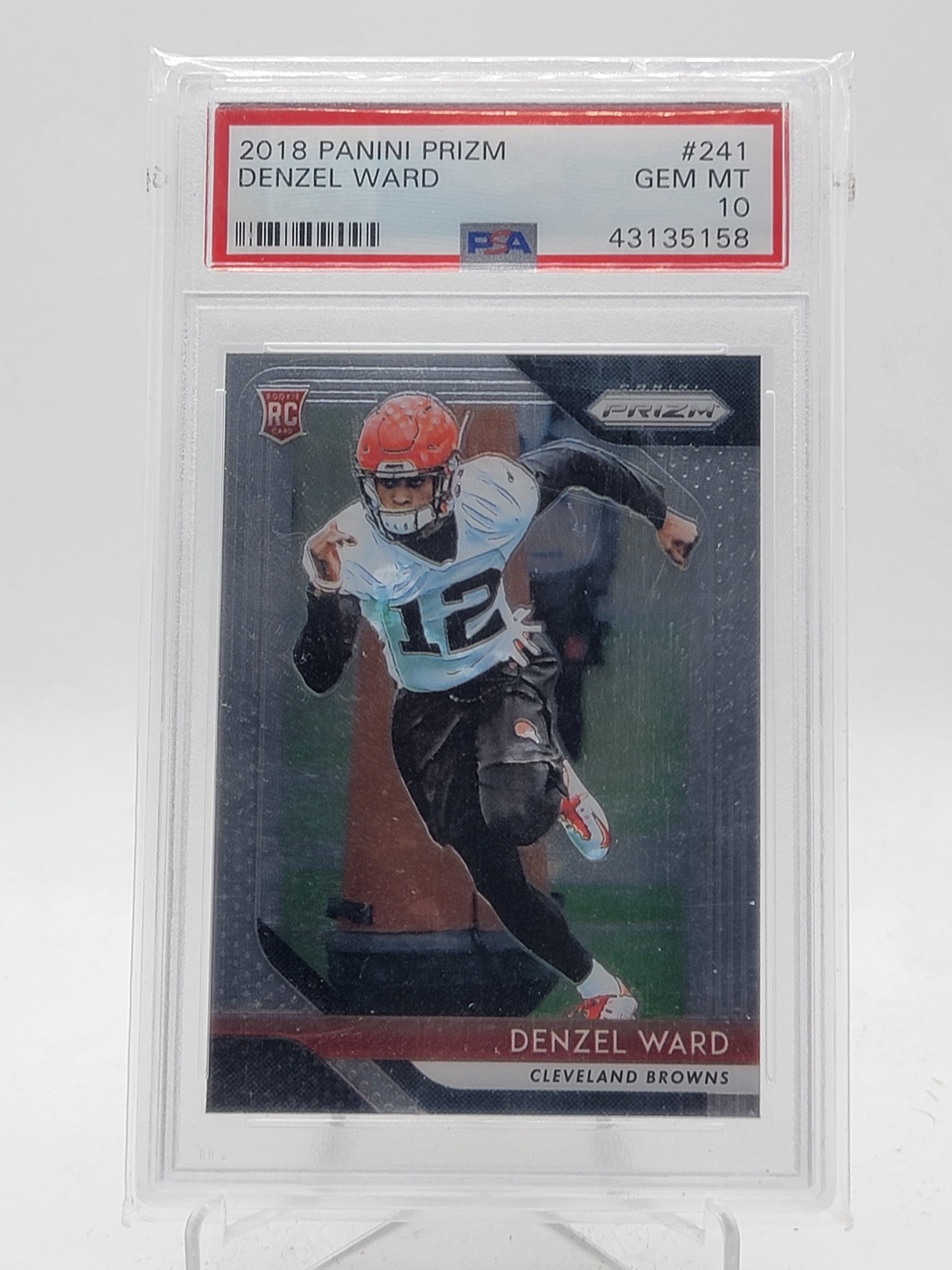 Denzel Ward Panini Prizm #241 Base