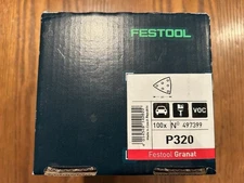 FESTOOL  497399 Triangular Sanding Pads 100 Pack P320 Granat 95 X 88 New