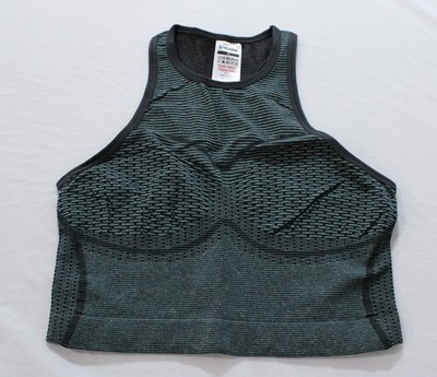 Gymshark Women's Sport Seamless Cropped Tank Top DM3 Green Medium NWT