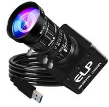 4K 60fps USB Camera, 5-50mm 10X Manual Zoom Telephoto USB3.0/2.0 Webcam NEW 