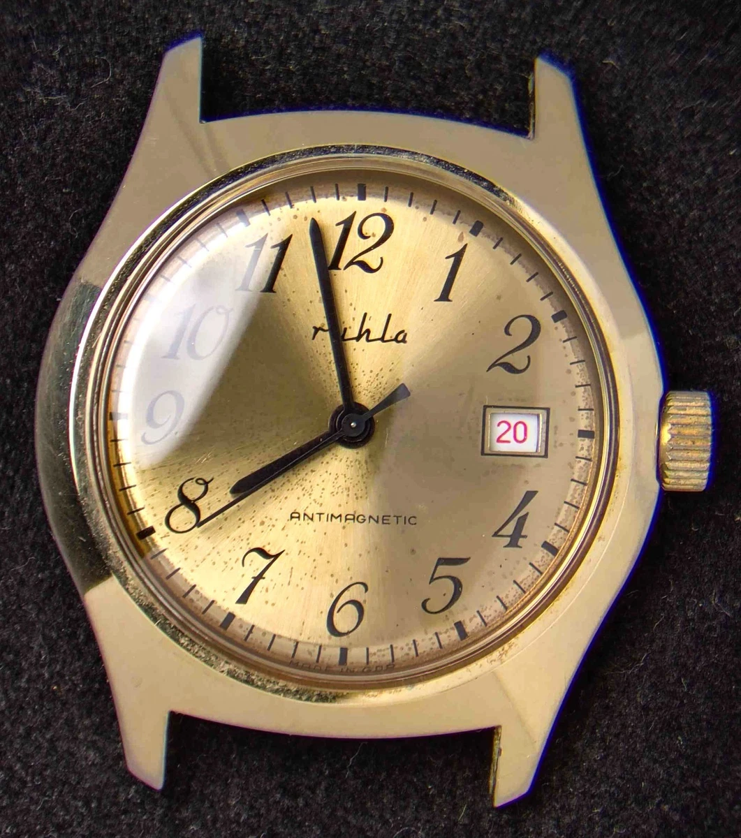 UMR RUHLA Orologio Analogico al Quarzo Uomo con Cinturino in Silicone SP39003