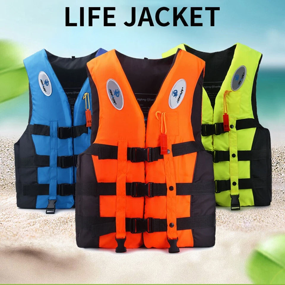 Life Jackets Watersport Ski Buoyancy Aid Kayak Sailing Boating Vest Adults Kids - image 2 of 4