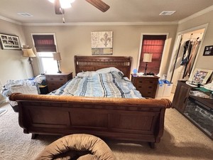 Solid Wood Sleigh Bedroom Suite