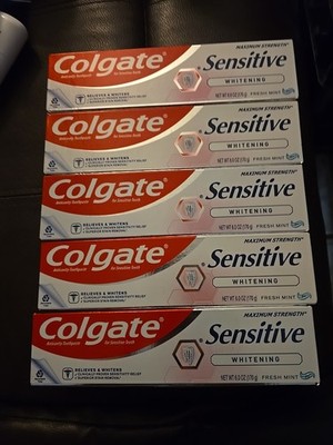 5 Colgate Sensitive Whitening Toothpaste, Enamel Repair & Cavity 6 oz. (L2)