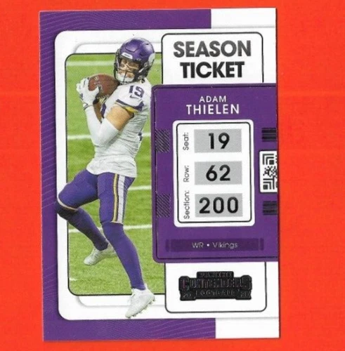 2021 Panini Contenders Vikings Football Card #66 Adam Thielen