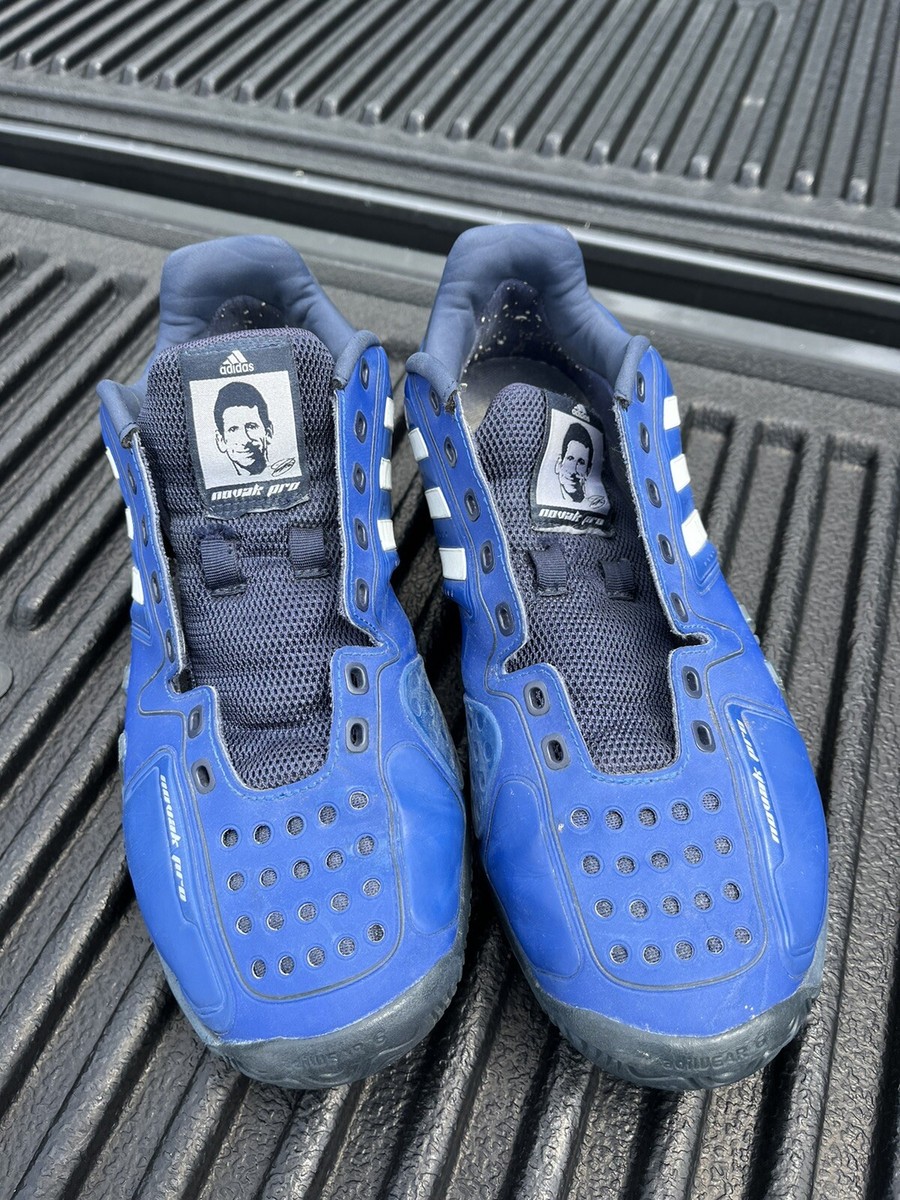 Worn Out Adidas Barricade Novak Djokovic Pro Tennis Shoes Men's