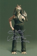 AHMED BEST signed Autogramm 20x25cm STAR WARS in Person autograph COA BINKS