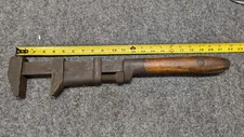 Vintage Coes Wrench Co. 21” Worchester MASS USA With Wood Handle