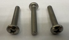 1/4" (20TPI), Stainless Steel, UNC, Pan Head, Phillips, Machine Screws.