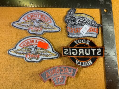 T7-15 MOTORCYCLE PATCH - LOT OF 5 - MIXED BIKE WEEKS - Bild 2 von 2