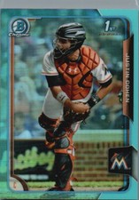 2015 Bowman Draft #98 Justin Cohen Chrome Blue Sky Refractors