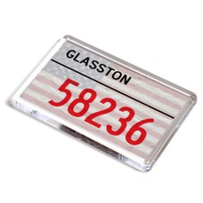 FRIDGE MAGNET - Glasston, 58236 - US Zip Code