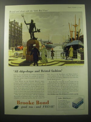1955 Brooke Bond Choicest Tea Ad - Broad quay, Bristol by Marden