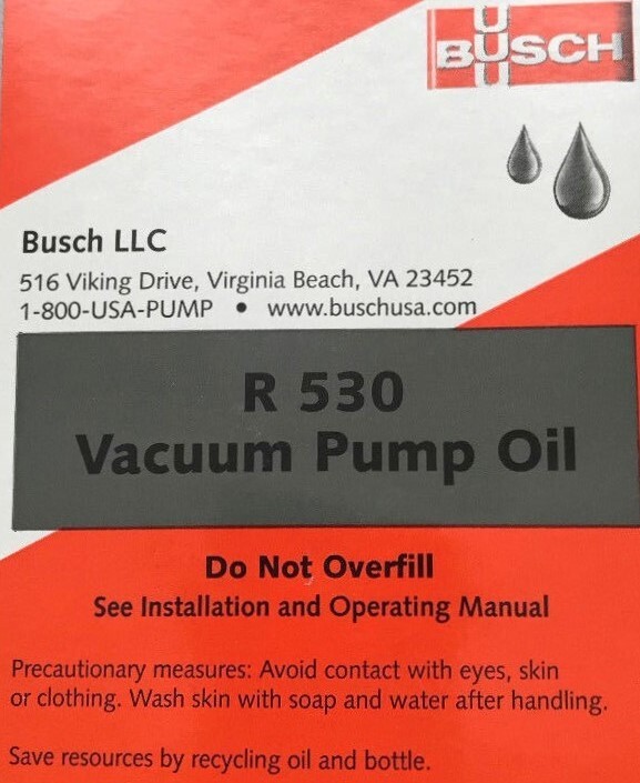 Busch R530 Vacuum Pump Oil 1 Quart Bottle for Vacuum Pumps eBay