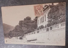 1919 postcard Cote D'Azur Eze-Les-Pins France posted