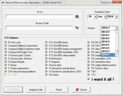 Bosch esi tronic 2016 keygen