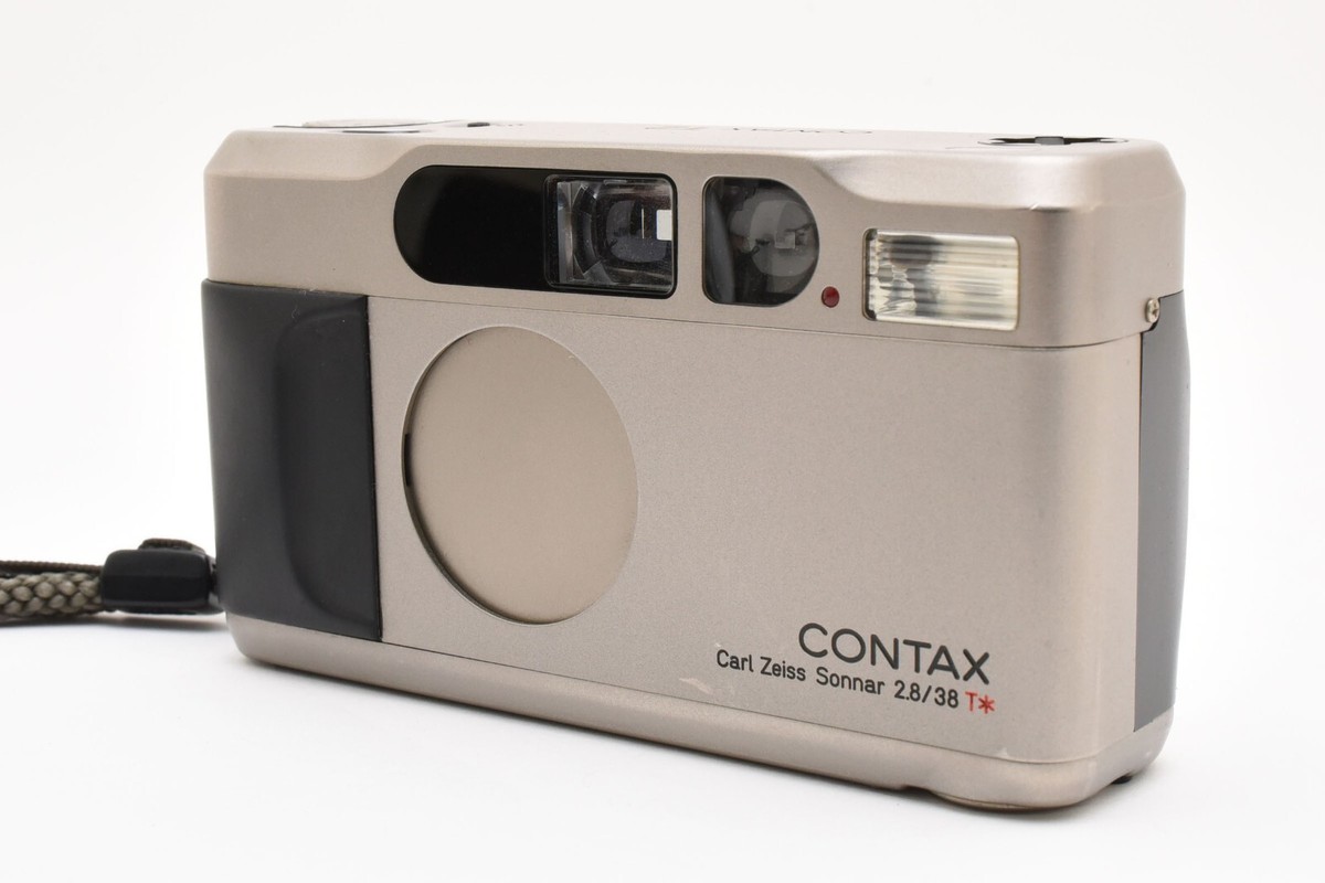 tested Contax T2 Titan Black 35mm Film Camera From JAPAN [MINT w