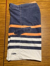 PALMWAVE MEN'S BOARD SHORTS SWIMSUIT STRIPED SHORTS SIZE 30 NICE 