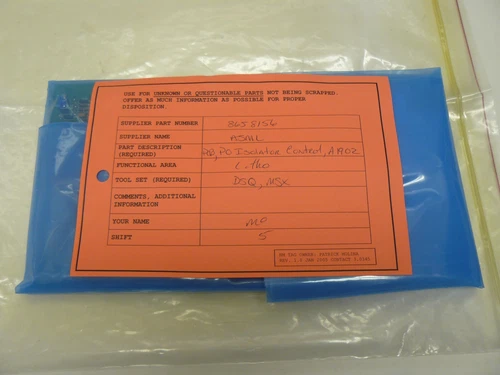 ASML 865-8156-003 PO isolator control A1902 / A2902