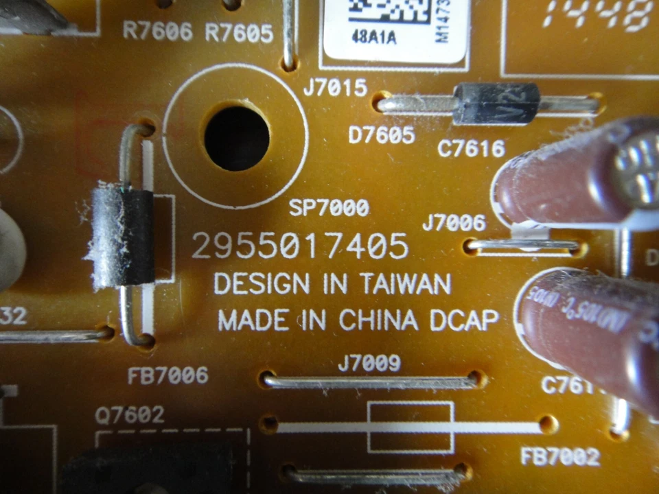 SHARP Aquos TV Power Supply Board APDP-48A1 A REV:01 - Image 4 of 4