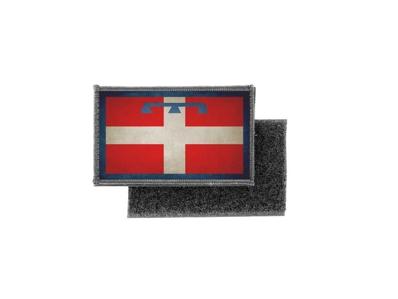 Toppa Bandiera Polinesia Francese Tahiti - Vintage Applique Stampata, Bordo Ricamato, 5x8 Cm - 3