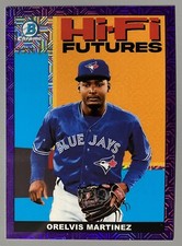 2022 Bowman Chrome Orelvis Martin Hi-Fi Futures Purple Mojo Refractor 131/250