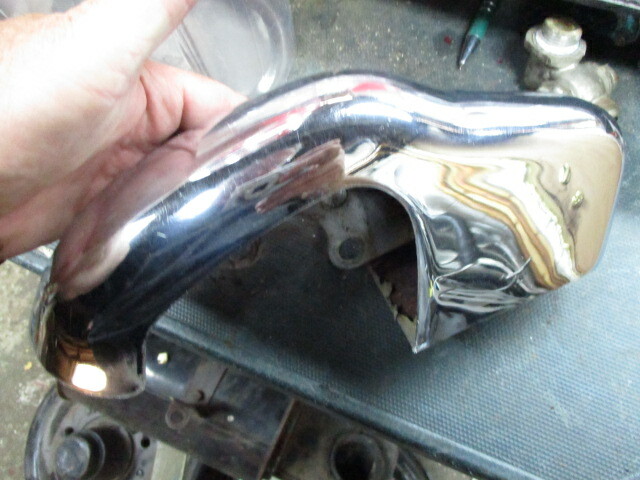 1976 Rolls Royce Silver Shadow Left Front Bumper Guard Core Over Rider