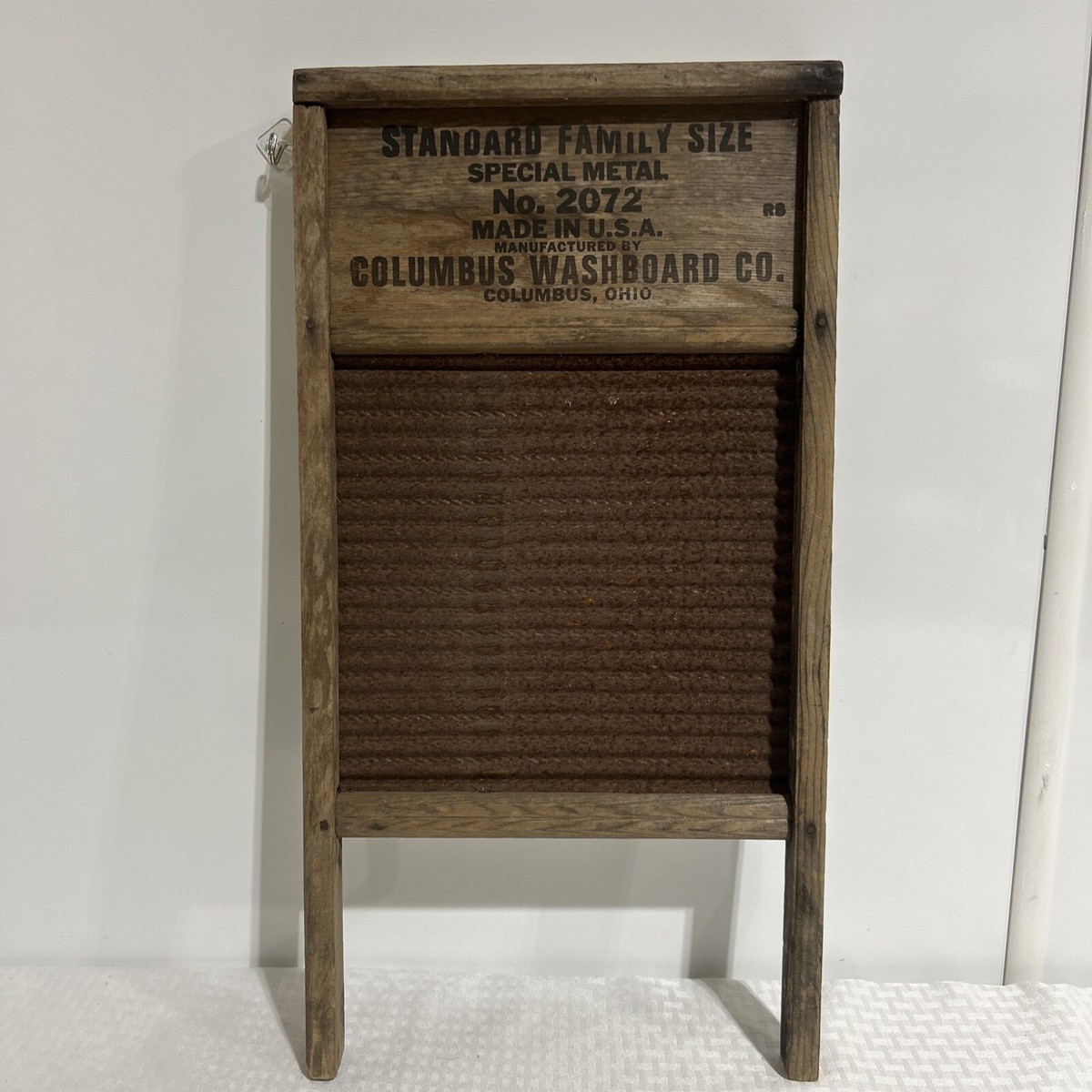 USA Maid-Rite ヴィンテージ ウォッシュボード 洗濯板 Vintage Maid-Rite No 2072 Standard Family Size Wash Board Columbus
