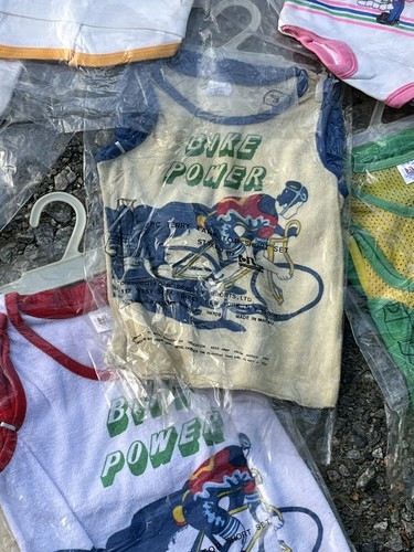 Vintage 1980’s T-Shirt and Stretch Shorts Set Terry cloth Cotton NOS Resale Lot - Picture 3 of 6