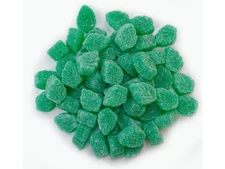 Jovy 5 lb SPEARMINT LEAVES Jelly Chewy Sanded Gummy Gummi Mint Candy BULK