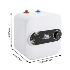 1500W Mini Tank Electric Water Heater 8L Point of Use  Hot Water Boat RV