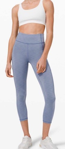 Lululemon Invigorate High-Rise Crop- 23"- 33" long- lavender/grayish blue-sz 2 - Picture 20 of 21