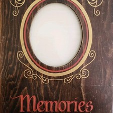 Handcrafted Wood Photo Album Memories Franklin Mfg Vintage 60s-70s ROTC BGS